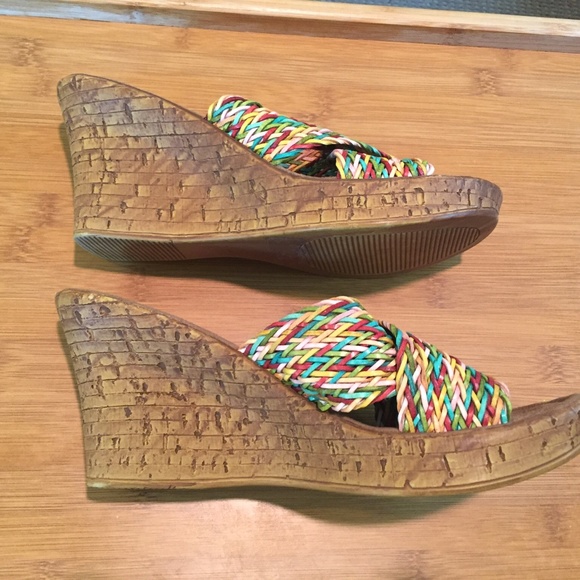 Vintage Bongo cork wedge. EUC. - Picture 2 of 8